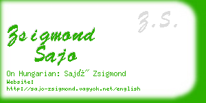 zsigmond sajo business card